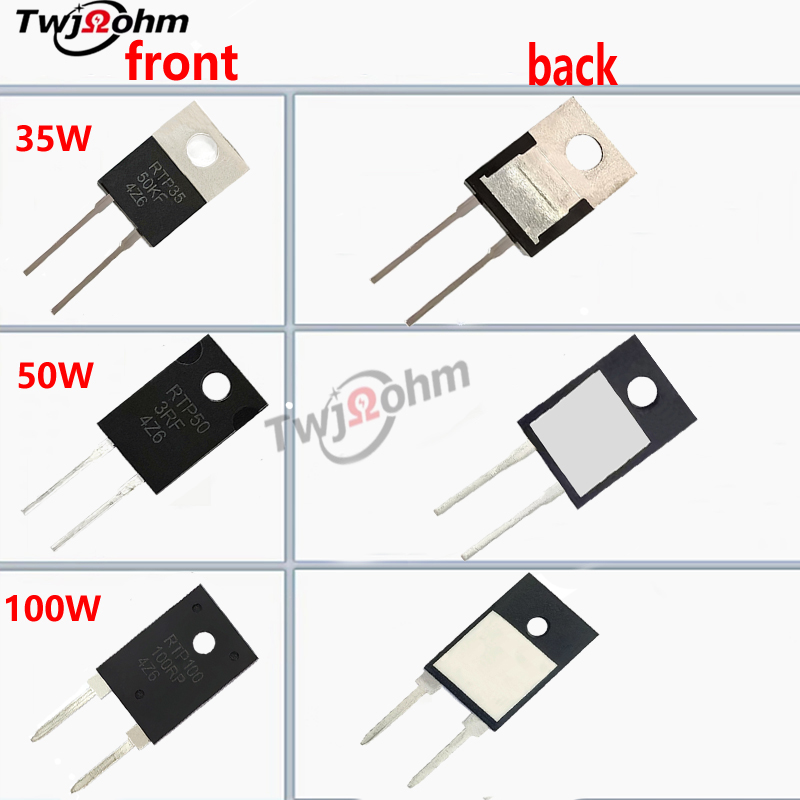 O220/TO2047 RTP50W大功率50K30K20K10K20M10RF50R22RF100MF25RF300M500M厚膜无感电阻